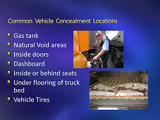 Common Vehicle Concealment Locations